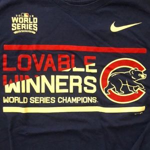 Chicago Cubs Loveable Winners WS Champs Tee